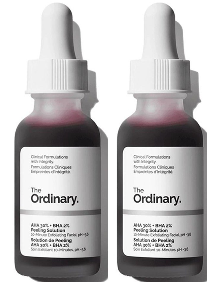 AHA 30% + BHA 2% PEELING SOLUTION - An advanced-level exfoliating peel 2*30ml